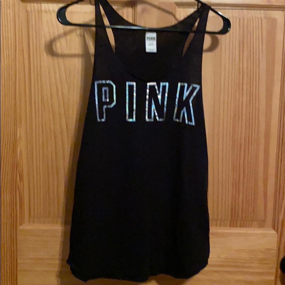 PINK Victoria’s Secret raw edged racer back tank